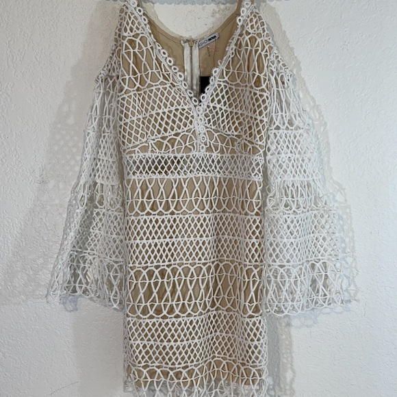 FASHION NOVA Find Your Way In Crochet Mini Dress - Picture 4 of 9